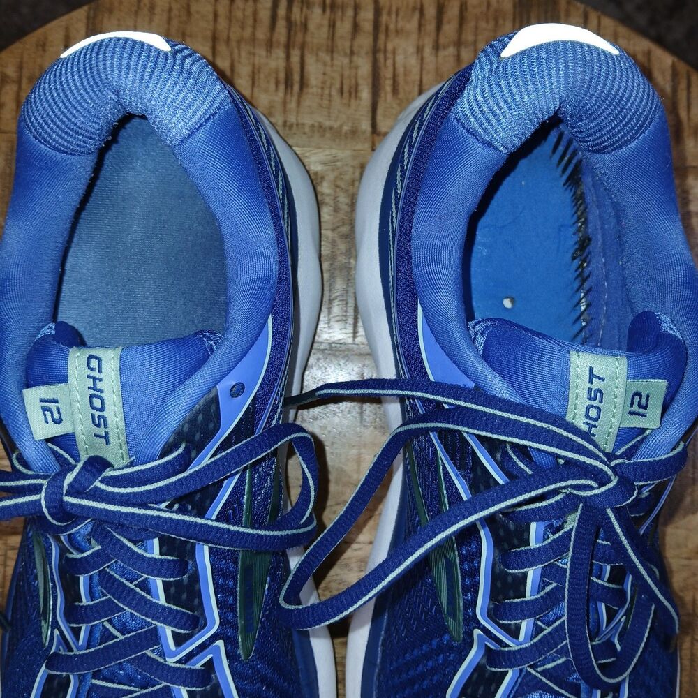 Brooks Ghost 12 Women's Running Shoes Blue Teal White 1203051B413 Size 10.5 - Picture 10 of 16